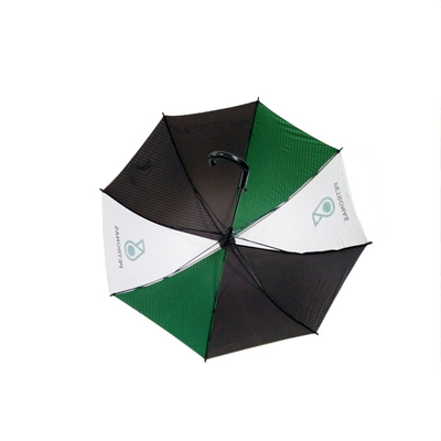 27 pouces x8k Noir Matte cadre de fibre de verre parapluie de golf publicité parapluie couleur couture logo personnalisé
