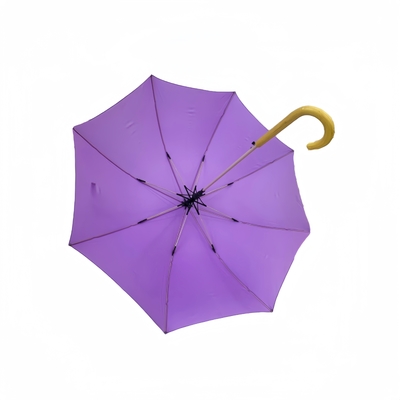 Parapluie extérieure à l' épreuve de l' eau personnalisable avec tissu Pongee et conception de côtes en fibre de verre personnalisées