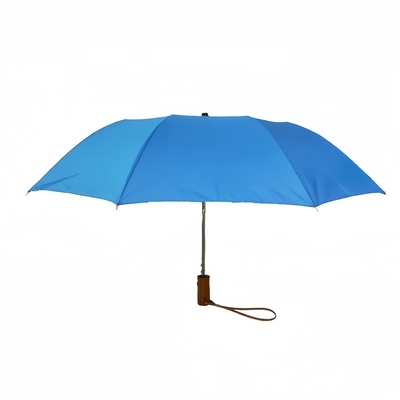 Cadre métallique 2 pliable 23 pouces poignée en bois parapluie personnalisable