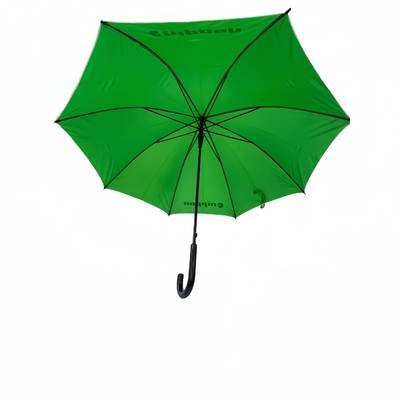 Cadre en fibre de verre métallique 23 pouces parapluies droites 190T Tissu Pongee Matériau inclus