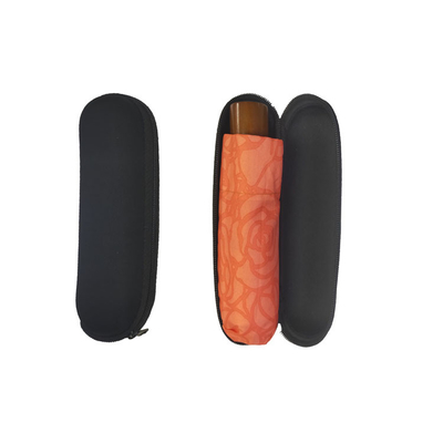 6 côtes 5 parapluie pliable avec boîtier pratique et solide