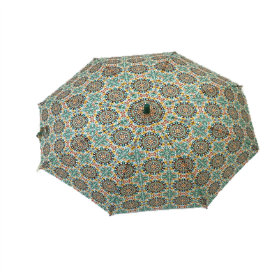 Manche en caoutchouc Auto-ouverture fermée parapluie pour la promotion à chaud en tissu Pongee 190T