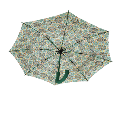 Manche en caoutchouc Auto-ouverture fermée parapluie pour la promotion à chaud en tissu Pongee 190T