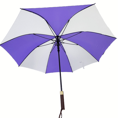 27 pouces 190T Tissu Pongee Super Windproof Parapluie de golf avec cadre en fibre de verre et poignée EVA