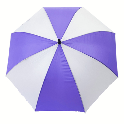 27 pouces 190T Tissu Pongee Super Windproof Parapluie de golf avec cadre en fibre de verre et poignée EVA