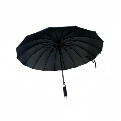 Restez au sec 25 pouces gros poignée droite compact golf brolly avec 16 côtes super parapluie étanche