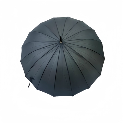 Restez au sec 25 pouces gros poignée droite compact golf brolly avec 16 côtes super parapluie étanche