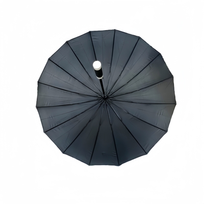Restez au sec 25 pouces gros poignée droite compact golf brolly avec 16 côtes super parapluie étanche