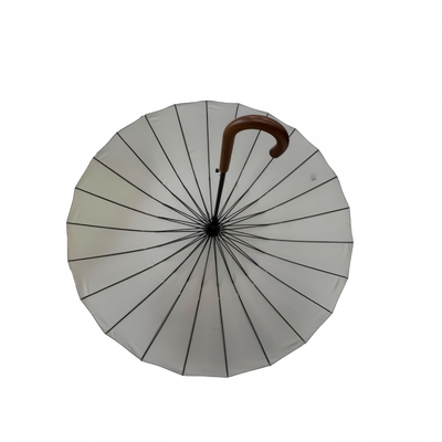 Un parapluie en bois à 23 pouces, résistant au vent, avec 190 tonnes de tissu de Ponge, 24 côtes et 104 cm de diamètre.