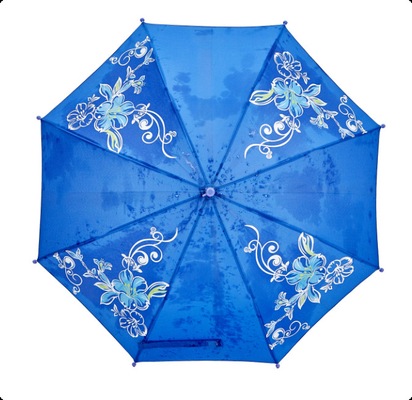 Tissu de parapluie magique qui change de couleur lorsqu'il est exposé à l'eau
