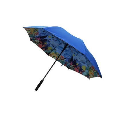 Cadre métallique/fibre de verre parapluies de golf de marque commerciale avec fonction d'ouverture automatique et de fermeture manuelle