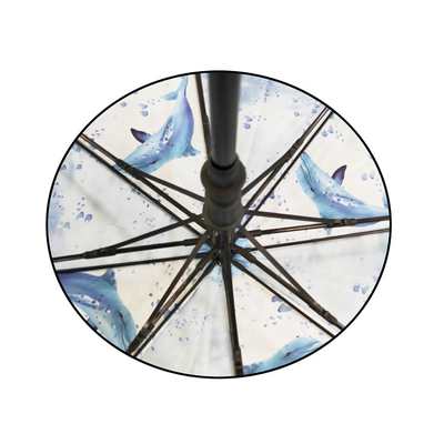 Cadre métallique/fibre de verre parapluies de golf de marque commerciale avec fonction d'ouverture automatique et de fermeture manuelle