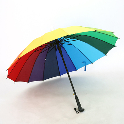 Parapluie de golf de 29 pouces en tissu Pongee de 190 T et cadre en fibre de verre, personnalisation de couleur