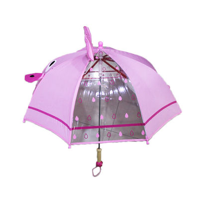 Parapluie pour enfants, champ de vision transparent, forme de dessin animé peut être personnalisé