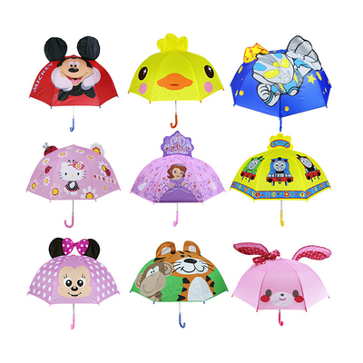 Parapluie pour enfants, champ de vision transparent, forme de dessin animé peut être personnalisé