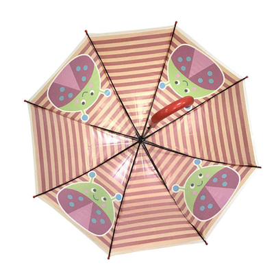 Conception de dessins animés sur mesure pour enfants Compact Parapluie POE Tissu Insecte Impression