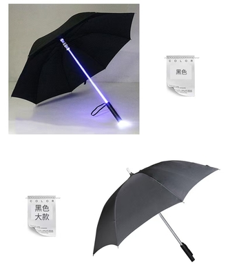 Le parapluie créatif éclairé par LED à tige transparente Instagram populaire