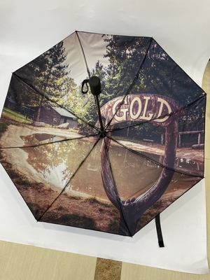 21 pouces 3 fois auto-ouvrir et fermer avec deux couches modèles parapluie