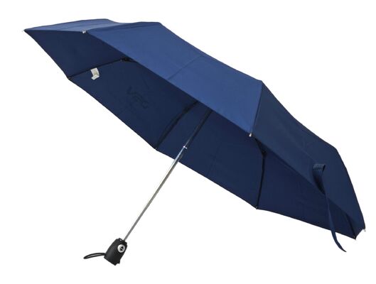 Parapluie de voyage automatique de 21 pouces 8 côtes avec tissu Pongee résistant aux intempéries et côtes en fibre de verre