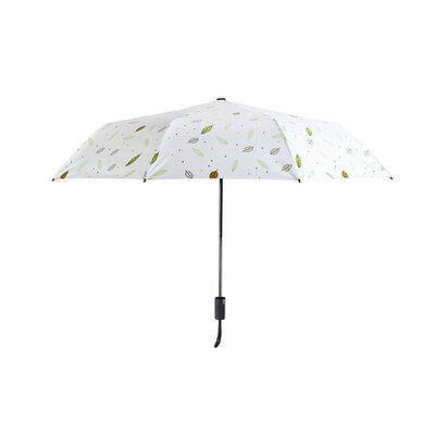 8 côtes Compact parapluie pliable avec auto-ouverture fermeture et sac en tissu pour une protection contre la pluie légère
