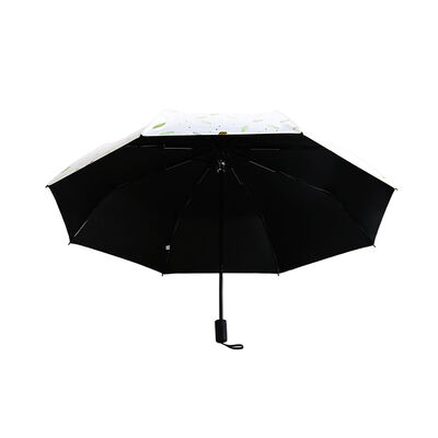 8 côtes Compact parapluie pliable avec auto-ouverture fermeture et sac en tissu pour une protection contre la pluie légère