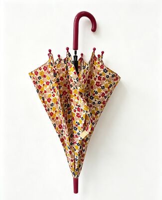 Parapluie compact mignon pour fille florale avec logo personnalisé imprimé et diamètre d'ouverture de 69 cm pour l'école et le camping