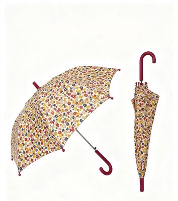 Parapluie compact mignon pour fille florale avec logo personnalisé imprimé et diamètre d'ouverture de 69 cm pour l'école et le camping