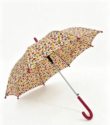 Parapluie compact mignon pour fille florale avec logo personnalisé imprimé et diamètre d'ouverture de 69 cm pour l'école et le camping