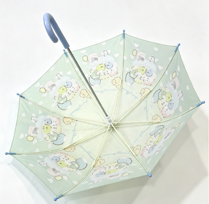 Conseils ronds sûrs parapluie pour enfants imperméable à l'eau avec 8 côtes pour enfants protection contre la pluie