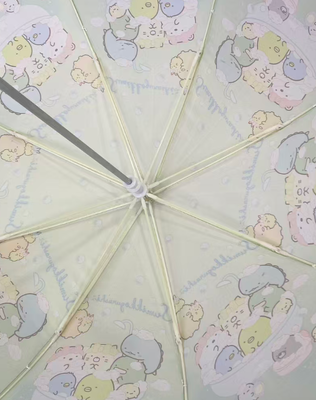 Conseils ronds sûrs parapluie pour enfants imperméable à l'eau avec 8 côtes pour enfants protection contre la pluie