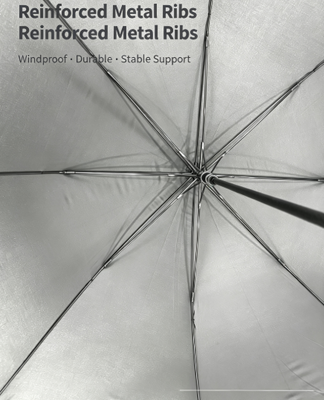 Parapluie de golf coupe-vent tout en fibre de verre avec impression personnalisée et double auvent