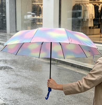 Parapluie pliable entièrement automatique, côtes renforcées anti-inversion, protection UV UPF50