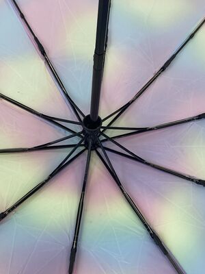 Parapluie pliable entièrement automatique, côtes renforcées anti-inversion, protection UV UPF50