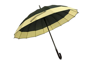 Poignée en caoutchouc de sport d'automobile de bâton du parapluie 25 de nervures ouvertes protégeant du vent de pouce 16