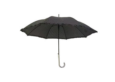 Rétro point rond de vague d'automobile de bâton de mode ouverte droite de parapluie pour la femelle