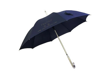 Portable antipluie parlant de poignée en aluminium du parapluie J pour des hommes de femmes