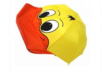 3D jaune badine le parapluie de canard, vent vigoureux de parapluie du canard des enfants résistant