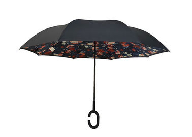 Nouveau manuel inverse protégeant du vent inversé de conception de fleur de parapluie ouvert, 0.45g poids, poignée de C