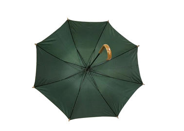Cadre enduit UV en métal de parapluie en bois ouvert de poignée d'automobile de 23 nervures de pouce 8