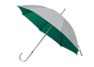 Diamètre ouvert 100-103cm de protection UV de parapluie enduit par argent en aluminium droit