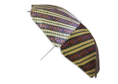 Parapluie de plage portatif imperméable vigoureux, tissu extérieur de satin de parapluie de patio