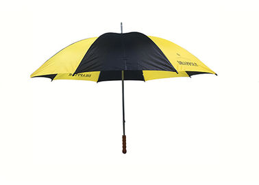 Poignée en bois protégeant du vent de plus grand de taille de manuel parapluie fait sur commande ouvert de golf