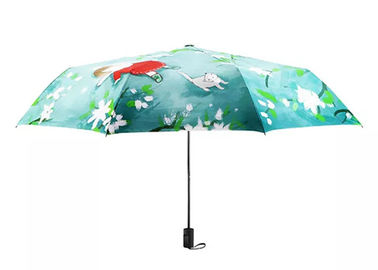 Parapluie frais de pli de double d'hommes et de femmes de parapluie automatique de voyage de 21 pouces petit