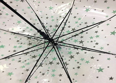 23&quot; conception créative de parapluie adaptée aux besoins du client par parapluie transparent ouvert de pluie de POE d'automobile