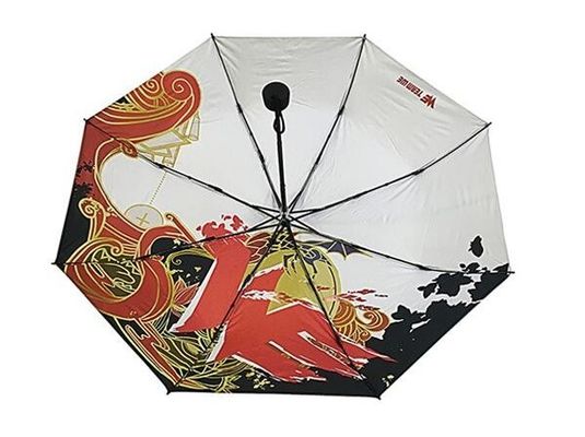 Dames protégeant du vent de blocage UV pliant le parapluie