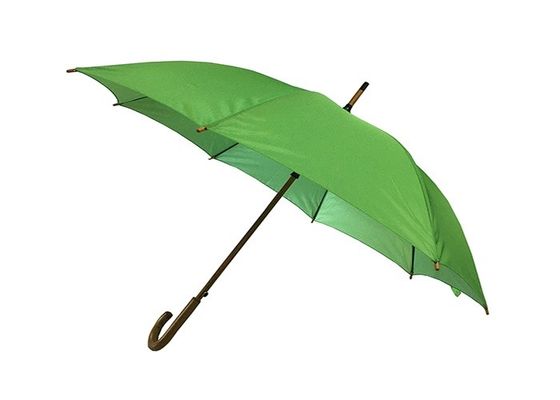23 parapluie en bois de poignée de tissu de pongé de pouce de diamètre 102cm