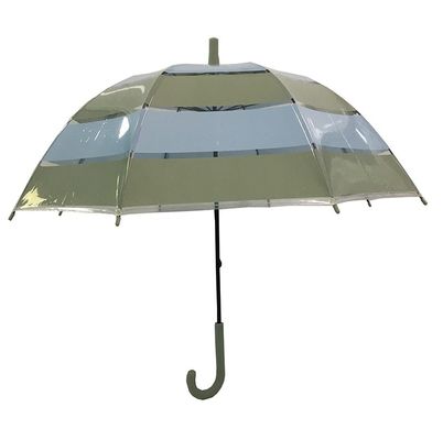 Le dôme transparent forment le POE badine le parapluie compact