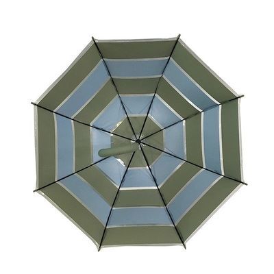 Le dôme transparent forment le POE badine le parapluie compact