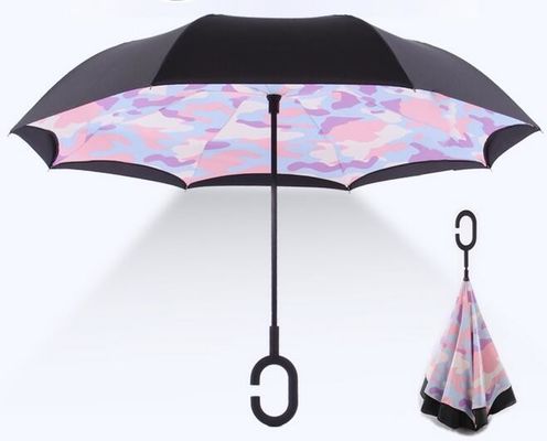 parapluie inversé par inverse de polyester d'axe en métal de 8mm
