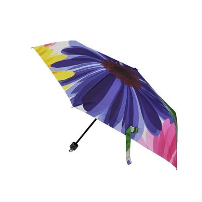 Le métal de GV nervure le parapluie trois fois avec le sac à provisions
